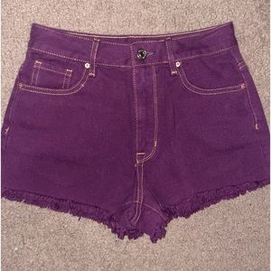 Purple high waist pacsun shorts